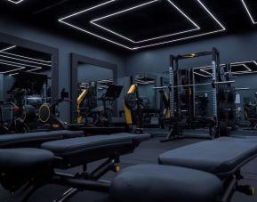 Fitness center available at Hilton Bournemouth.   