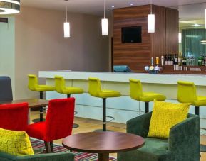 Hotel bar at Hampton By Hilton London Luton Airport.