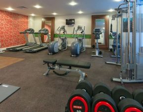 Fitness center available at Hampton By Hilton London Luton Airport.