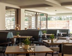 Dining area perfect for coworking at DoubleTree By Hilton Hotel & Spa Chester.  