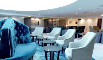 Lobby and coworking lounge at DoubleTree By Hilton Hotel & Spa Chester.