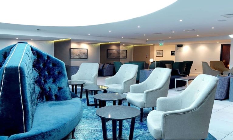 Lobby and coworking lounge at DoubleTree By Hilton Hotel & Spa Chester.