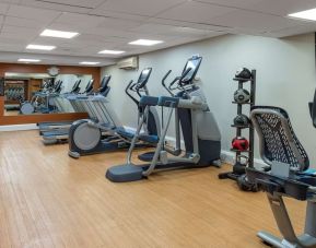 Fitness center available at Hilton London Kensington.
 