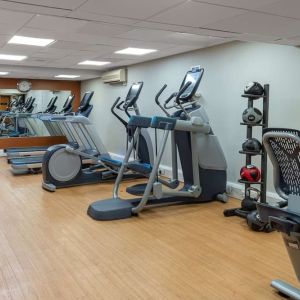 Fitness center available at Hilton London Kensington.
 