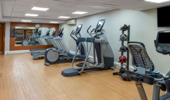 Fitness center available at Hilton London Kensington.
 