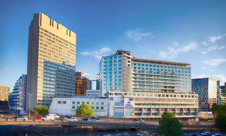 Hotel exterior at Hilton London Metropole.