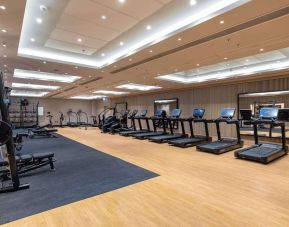 Fitness center available at Hilton London Metropole. 