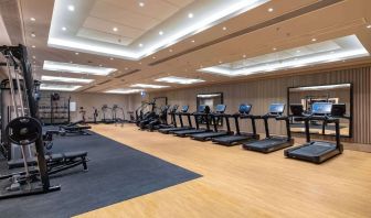 Fitness center available at Hilton London Metropole. 