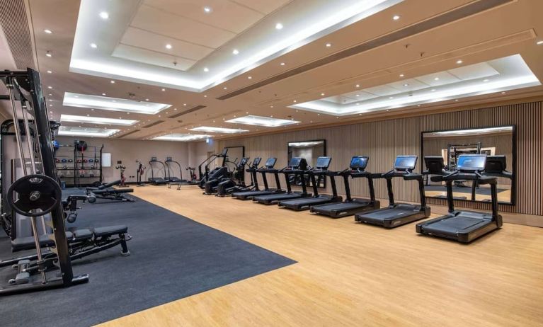 Fitness center available at Hilton London Metropole. 