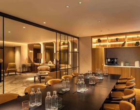 Modern meeting room at Hilton London Metropole. 