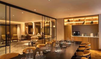 Modern meeting room at Hilton London Metropole. 