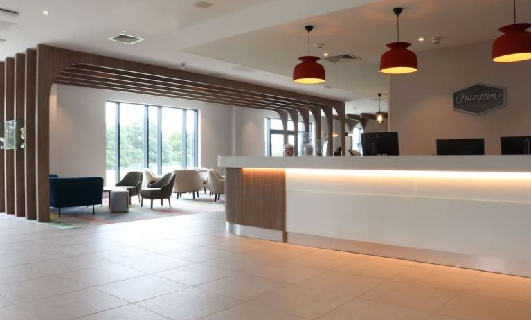 Reception area at Hampton By Hilton Hamilton Park.