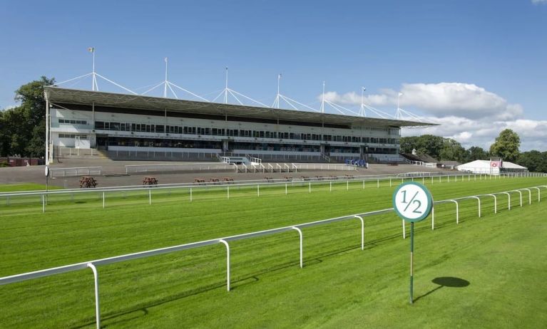 Hamilton park racecourse adjacent to Hampton By Hilton Hamilton Park.