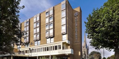 Hotel exterior at DoubleTree By Hilton Bristol City Centre. 