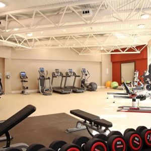 Fitness center available at DoubleTree By Hilton Bristol City Centre.  