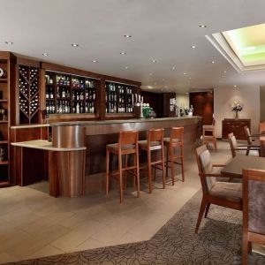 Hotel bar at DoubleTree By Hilton Bristol City Centre. 
 