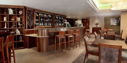 Hotel bar at DoubleTree By Hilton Bristol City Centre. 
 