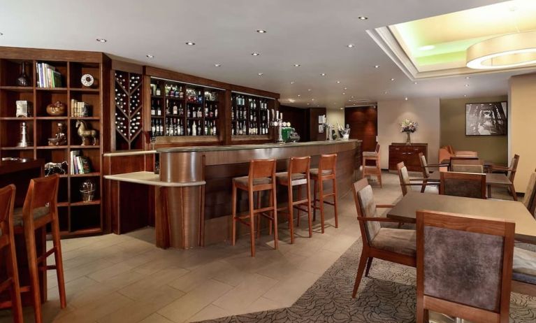 Hotel bar at DoubleTree By Hilton Bristol City Centre. 
 