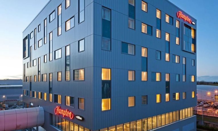 Hotel exterior at Hampton By Hilton London Gatwick Airport.