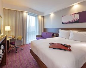 Cozy king room at Hampton By Hilton London Gatwick Airport.