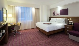 Spacious king room at Hampton By Hilton London Gatwick Airport.