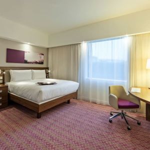 Comfortable day use room at Hampton By Hilton London Gatwick Airport.