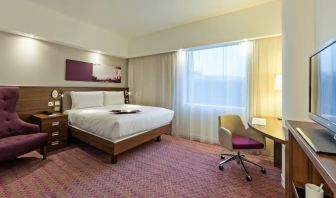 Comfortable day use room at Hampton By Hilton London Gatwick Airport.