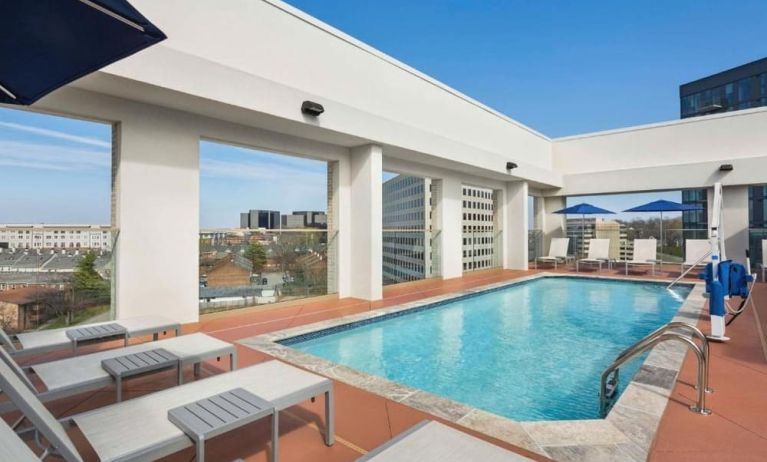 Outdoor pool at Hilton Garden Inn Nashville West End Avenue.