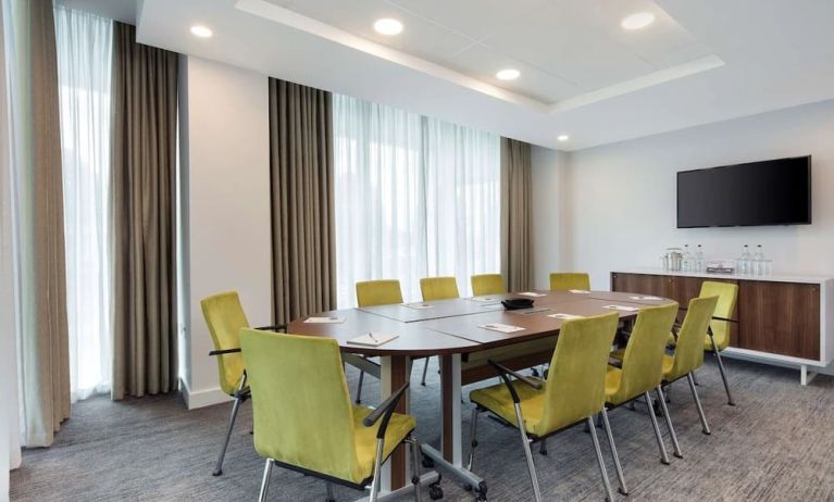 Meeting room at Hampton By Hilton London Stansted Airport.