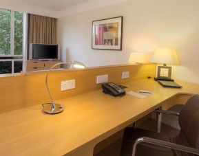 Work space at Hilton Leicester.