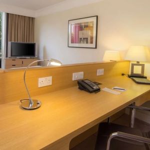 Work space at Hilton Leicester.