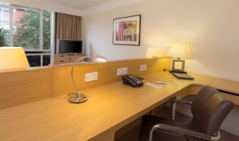 Work space at Hilton Leicester.