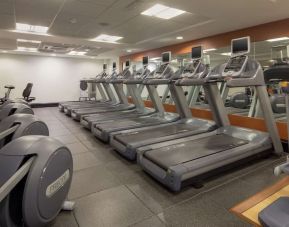 Fitness center at Hilton Leicester.