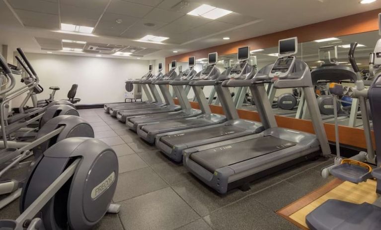 Fitness center at Hilton Leicester.