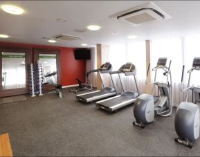 Fitness center at Hampton By Hilton Birmingham Broad Street.