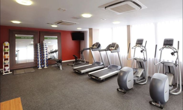 Fitness center at Hampton By Hilton Birmingham Broad Street.