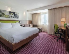 Romantic king room with TV at Hampton By Hilton Birmingham Broad Street.