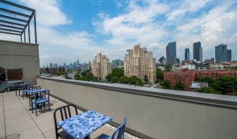 Rooftop seating at Fairfield Inn & Suites New York Brooklyn.