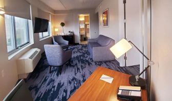 Work space at Fairfield Inn & Suites New York Brooklyn.