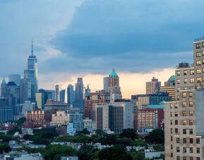 City views at sunset at Fairfield Inn & Suites New York Brooklyn.