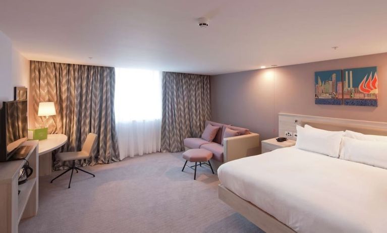 Spacious day use room at Hampton By Hilton Leeds City Centre.
 