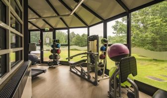 Fitness center available at Hilton Cobham. 