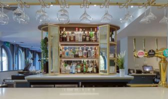 Hotel bar at Hilton Cobham.