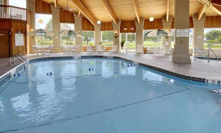 Large indoor pool at Baymont By Wyndham Pella.