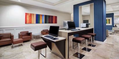 Business center available at DoubleTree By Hilton Sunrise.