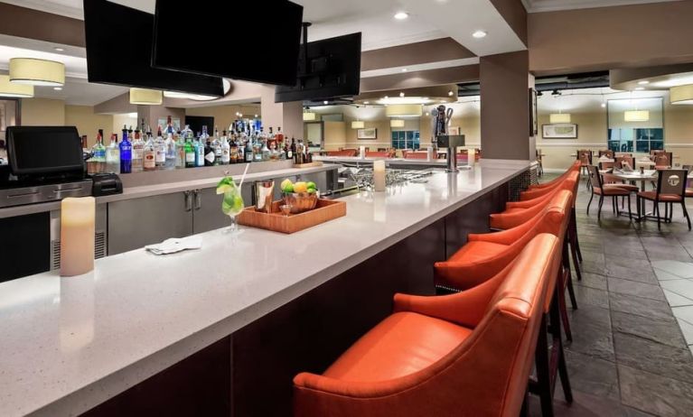 Hotel bar at DoubleTree By Hilton Sunrise.