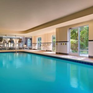 Refreshing indoor pool at Fairfield Inn & Suites By Marriott Tallahassee Central.