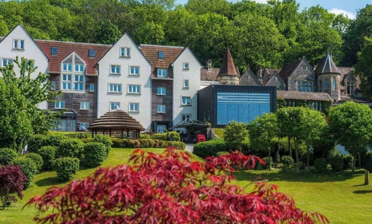 Hotel exterior with serene view at DoubleTree By Hilton Bristol South - Cadbury House.