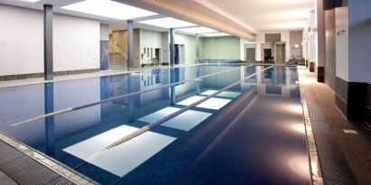 Refreshing indoor pool at DoubleTree By Hilton Bristol South - Cadbury House.