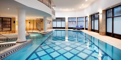 Relaxing indoor pool at Doubletree by Hilton Glasgow Central.